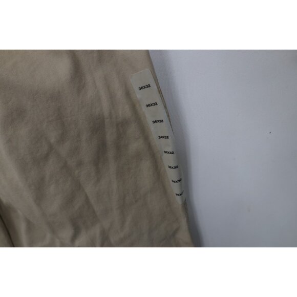 Deadstock Vtg Eddie Bauer Mens 36x32 Classic Fit Pleated Wide Leg Chino Pants - Picture 14 of 16